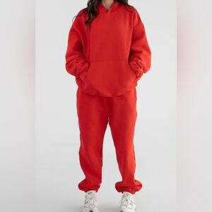 Women's Red Jogger SET